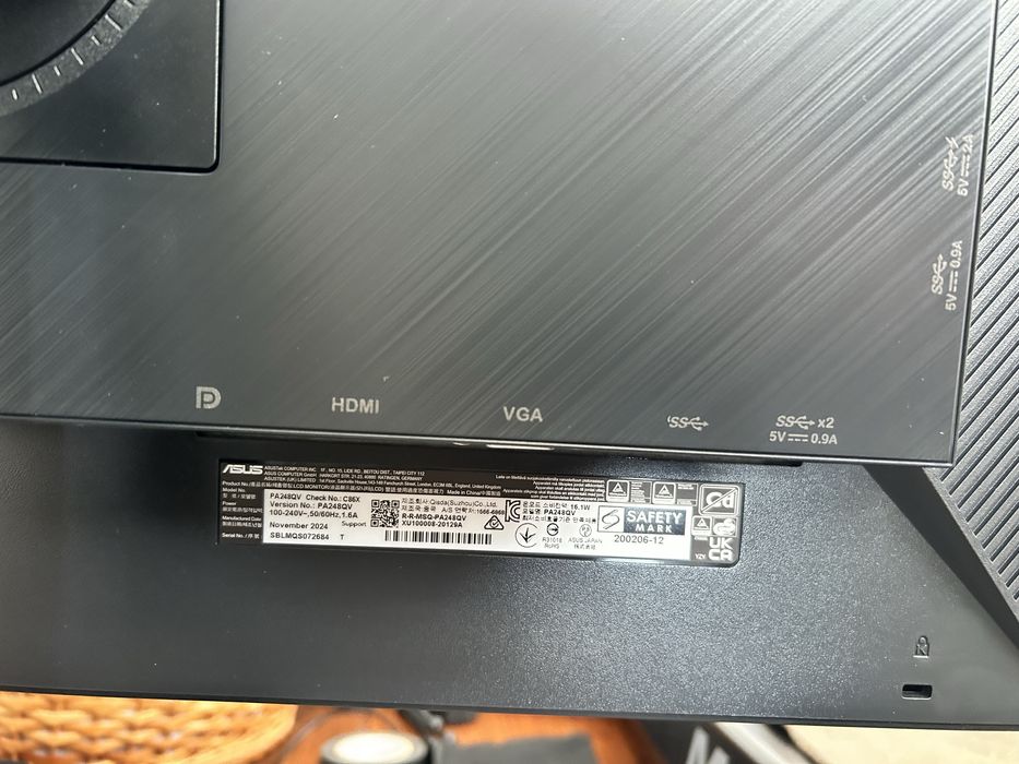 Monitor Asus ProArt como novo PA248QV 24/FHD/75Hz