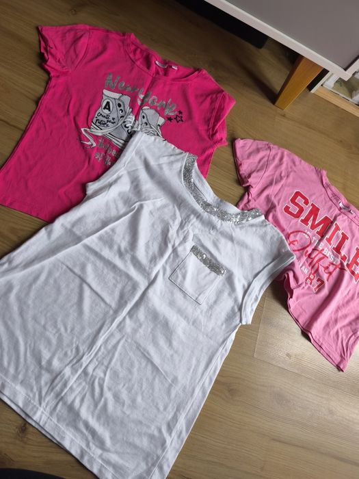 Zestaw koszulek od150cm do 168cm