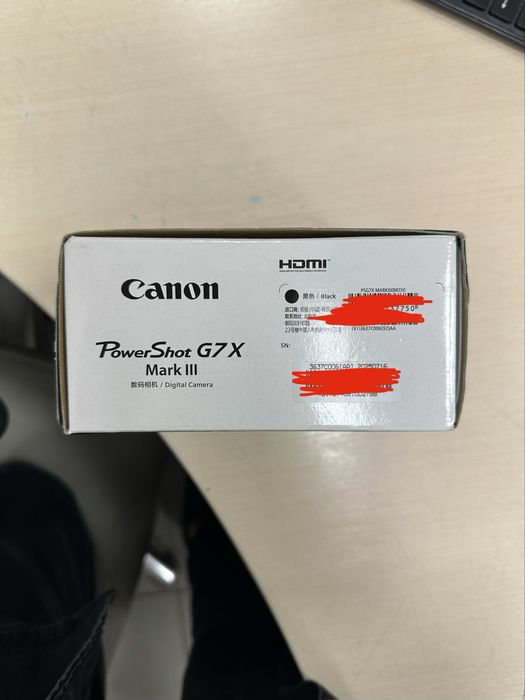 Б/в Фотоапарат Canon PowerShot G7 X Mark III Black (3637C013)