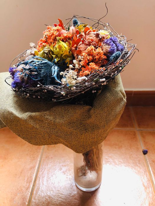 Ramo de Flores Secas Colorido