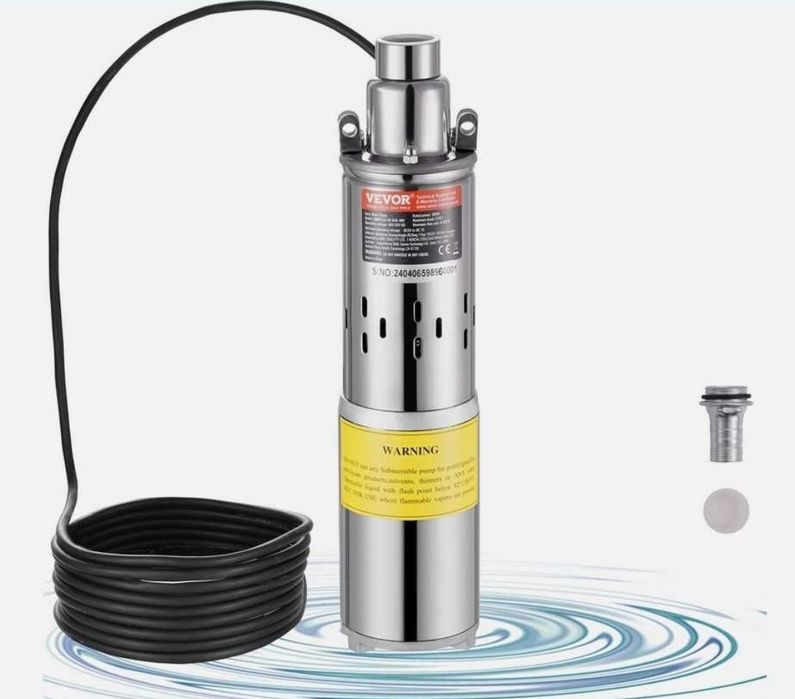 Bomba de Agua Submersível Solar 48V 369W 1900L/H