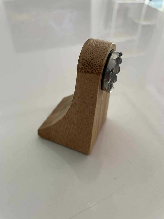 Magnetyczny uchwyt na mydło wieszak bambusowy do płytek łazienkowych