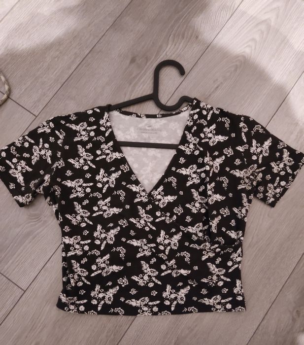 Bluzka z składana, krótka. S
