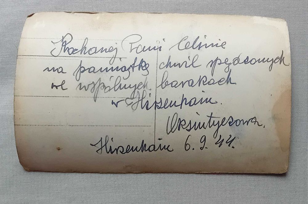 Zestaw fotografii przedstawiających więźniów obozu koncen. Hirzenhain.