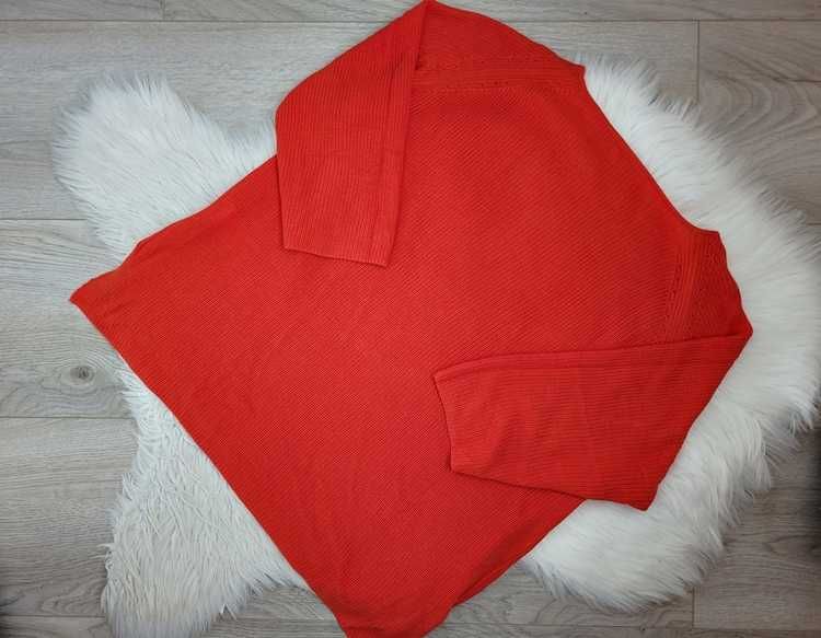 Pomarańczowy sweter / pulower z 3/4 rękawem, Reserved, XL (42)