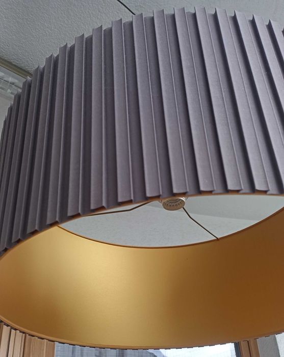 Abażur klosz brąz/złoto Almi Decor - średnica 56 cm/24,5 cm wysokość . Na sprzedaż 2 sztuki, cena za jedną sztukę