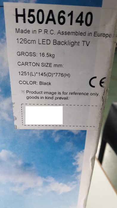 TV Hisense H50A6140 para peças