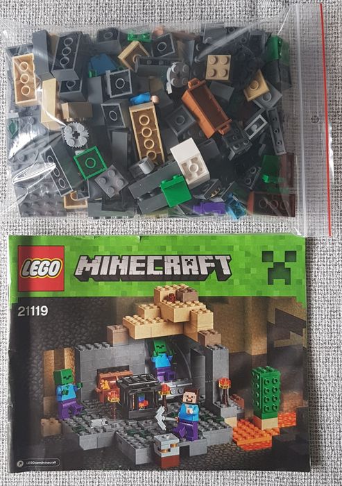 LEGO Minecraft Loch /21119/ - wszystkie klocki + instrukcja !!!