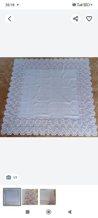 Nowy kwadratowy obrus 120*120cm