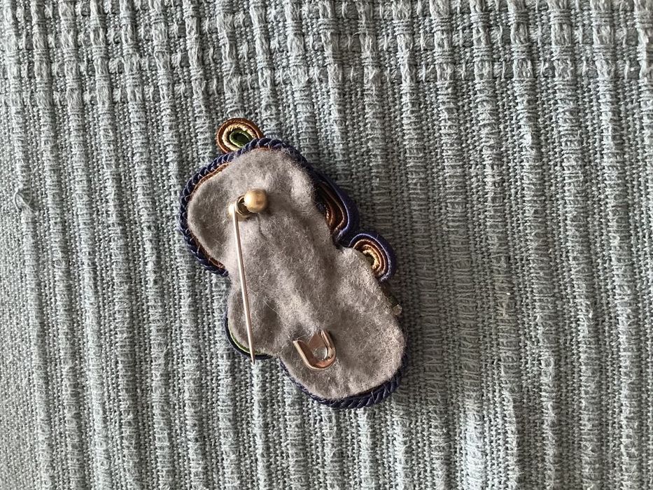 broszka soutache sutasz handmade