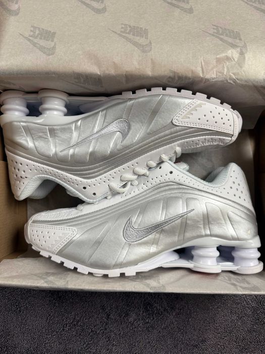 ‼️Кросівки Nike Shox R4 White Silver
