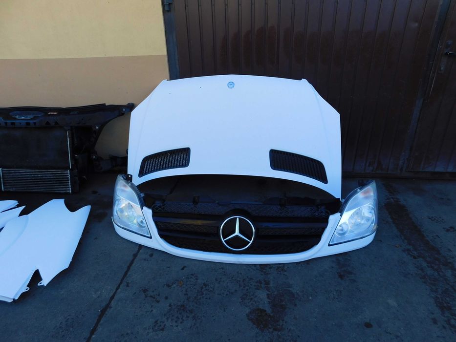 Sprinter 906 maska zderzak lampy błotniki chłodnice przód kompletny