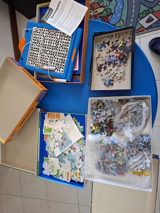 Tudo ,Puzzles marvel, enciclopédia education para crianças