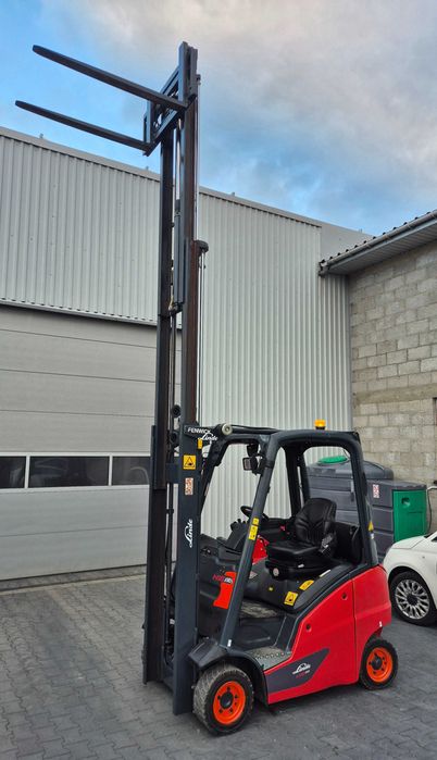 Wózek widłowy LINDE H16T, triplex, przesuw, GAZ, terenowy