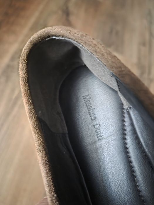 Modowe zamszowe mokasyny massimo dutti 38