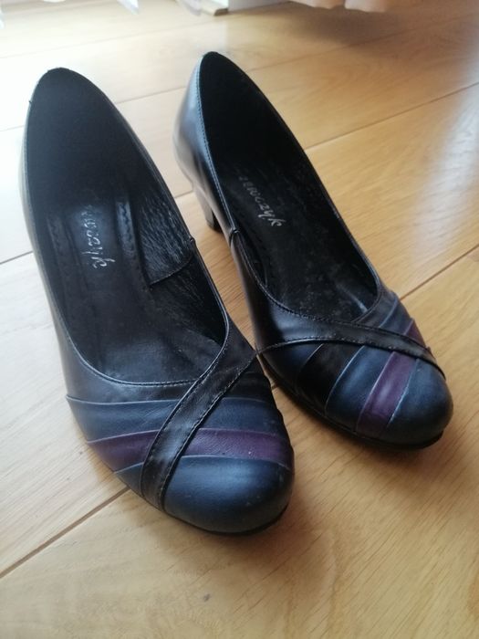Buty skórzane czółenka damskie Szewszyk rozm 39