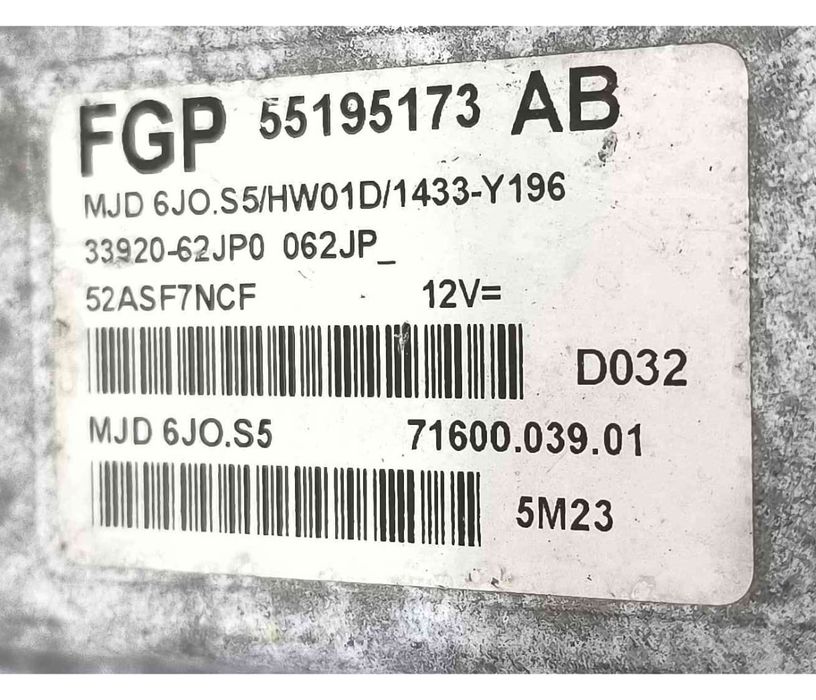 Centralina Motor / ECU 55195173AB - SUZUKI SWIFT II Hatchback