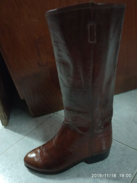 Botins d'Almeirim artesanais pele de vitela