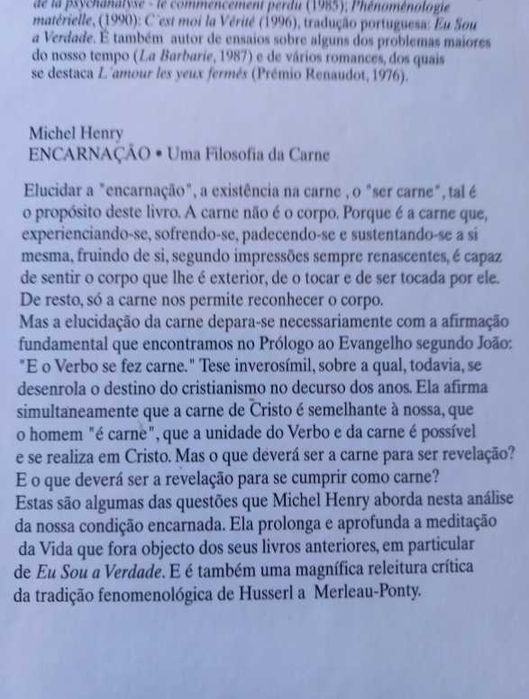 Encarnação: Uma Filosofia da Carne - Michel Henry