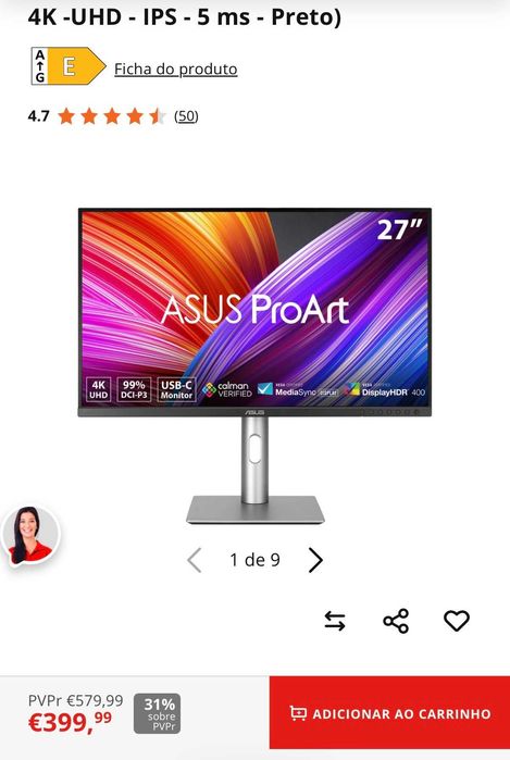 Asus pro arte PA279CRV MONITOR