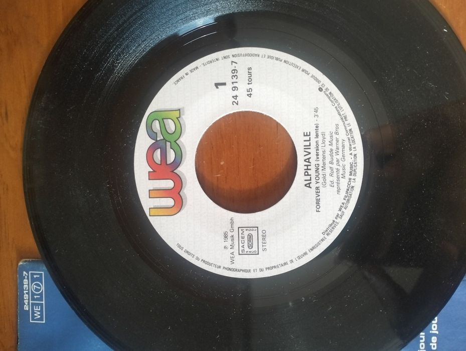 Disco de vinil single Alphaville - Forever Young'