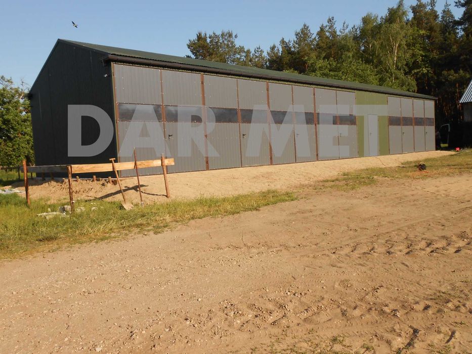 Hala Garaż Wiata Warsztat Magazyn Konstrukcja Stalowa Projekt Dar Met