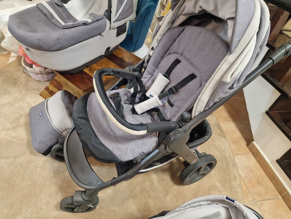 Trio Chicco – Carrinho + Alcofa + Ovo (Grupo 0+) | Completo