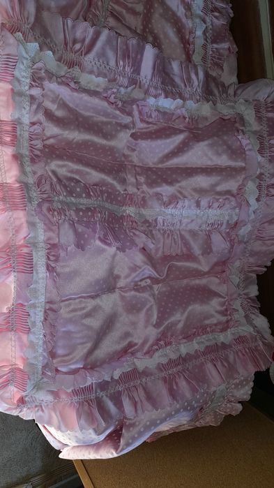 Edredom colcha rosa
