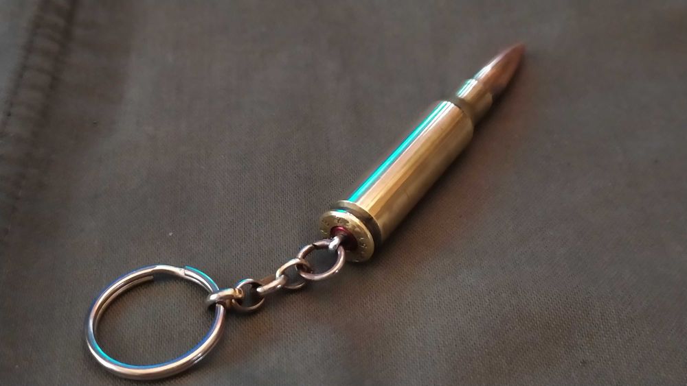 Брелок из патрона ммг 7.62 ( латунь)