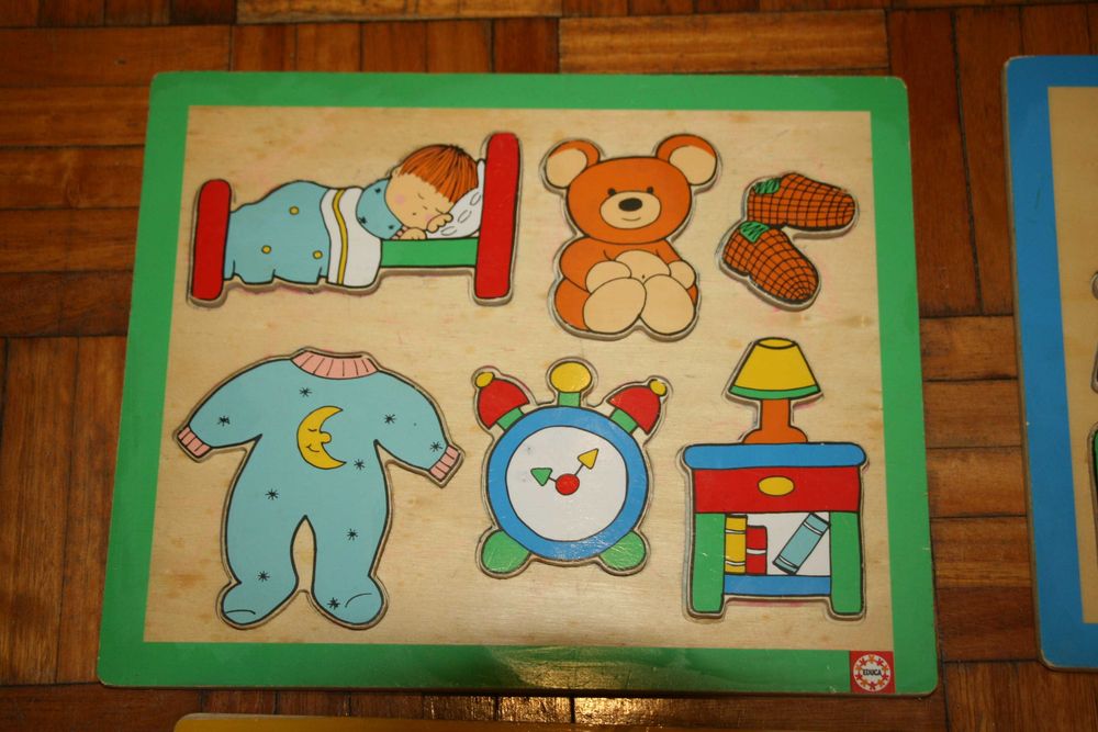 Conjunto 4 Puzzles Madeira da Educa