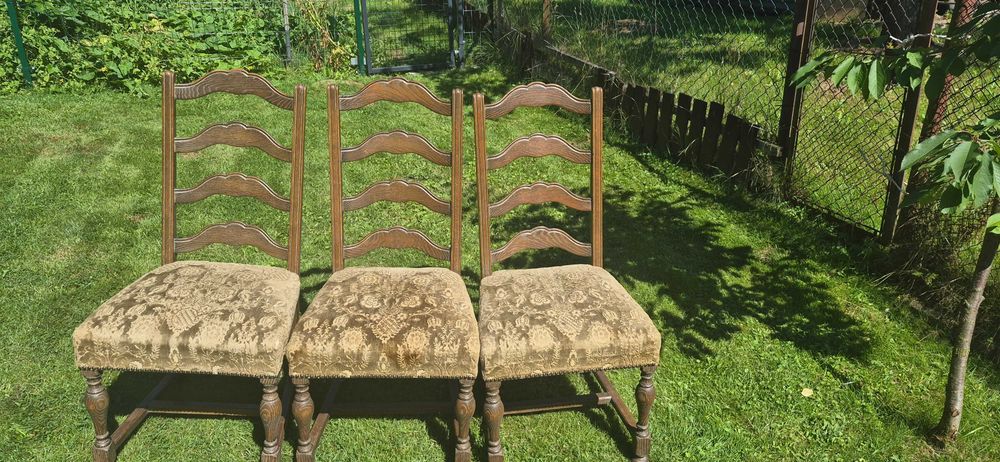 Krzesła solidne w starym stylu 12szt