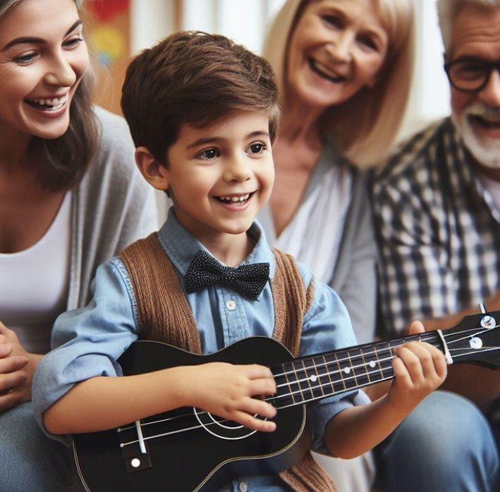 Ukulele Sopranowe Drewniane Do Nauki 3 KOLORY Dla Dzieci Prezent