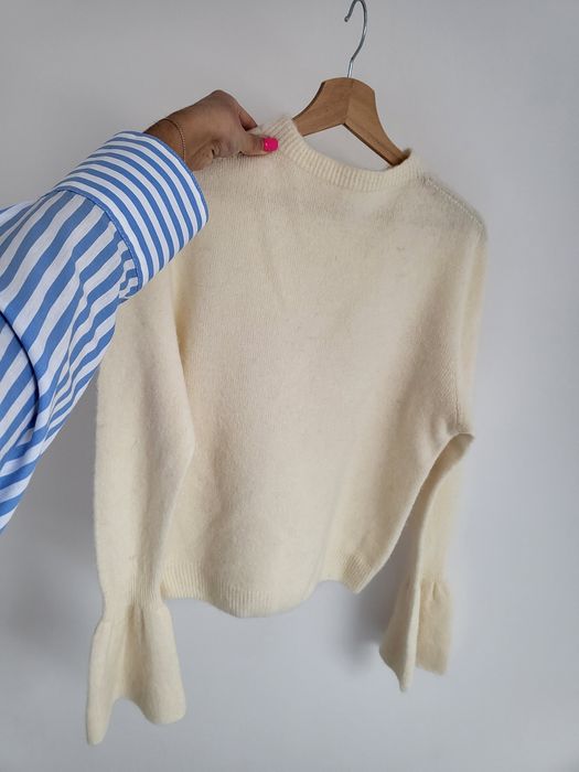 Piękny pasteliwy sweterek alpaka Nowość premium r m