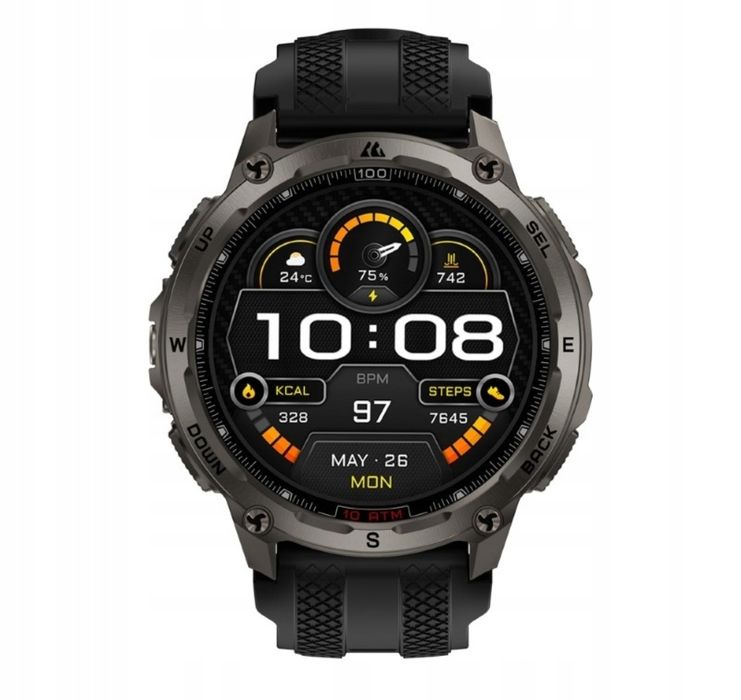 KOSPET TANK T4 Smartwatch Militarny GPS AMOLED 1.43" 10ATM Mapy Offline