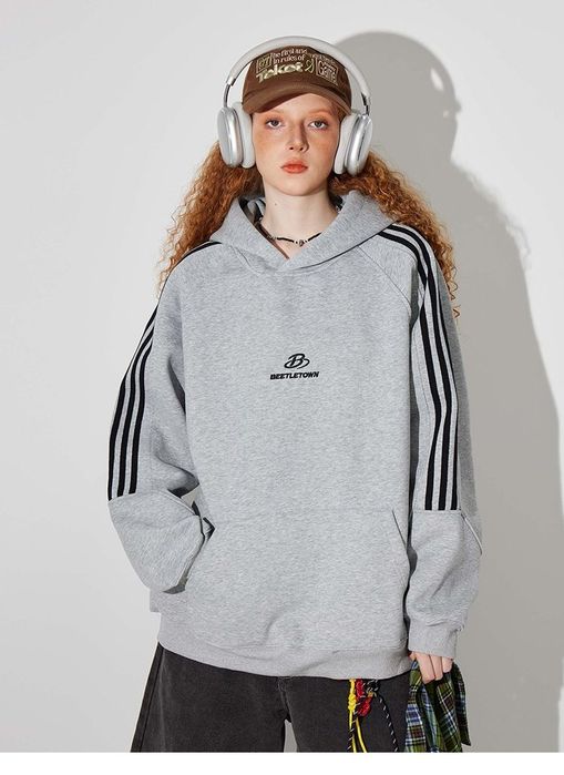 Beetletown oversize худі • сірий меланж • нове