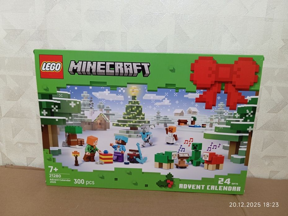 Minecraft Lego Адвент календар дитячий Лего Майнкрафт