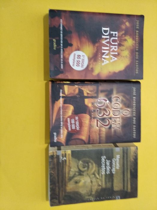 Vários Livros:Jardins secretos; A Escriba; Fúria Divina; etc