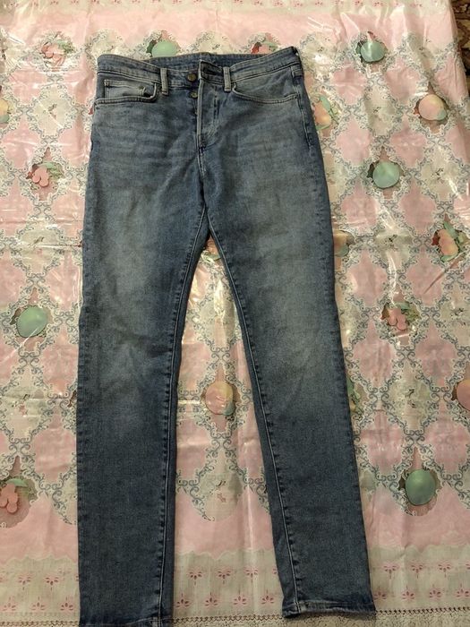 Чоловічі джинси H&M 33/30 нові (скіні, синій денім, розмір M)