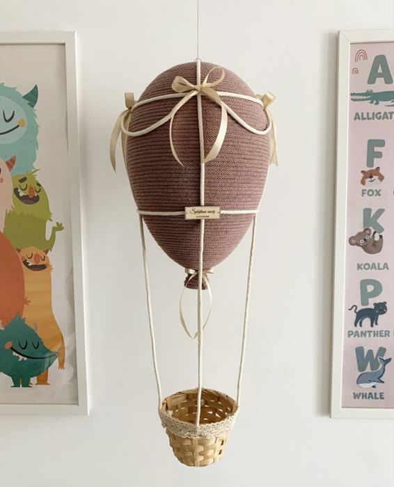 Balon makrama wisząca ozdoba do pokoju dziecka