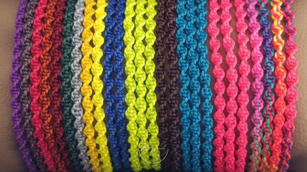 Bransoletki makramowe/zaplatane - handmade