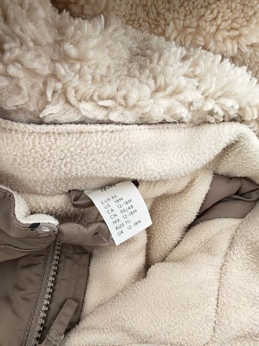 Kombinezon rękawiczki  h&m 86 brązowy pieski