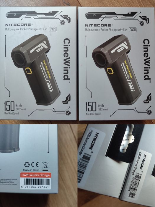 Багатофункціональний портативний ручний фотовентилятор Nitecore CW20