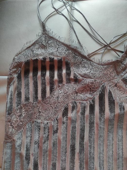 Top Zara veludo tamanho L