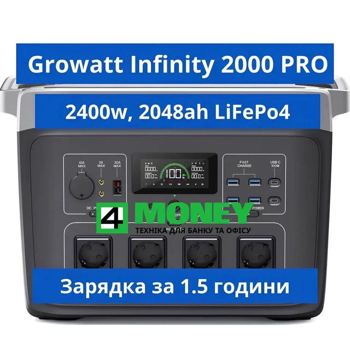 Портативная станция Growatt INFINITY 2400 PROFESSIONAL PRO MAX 2400 Вт
