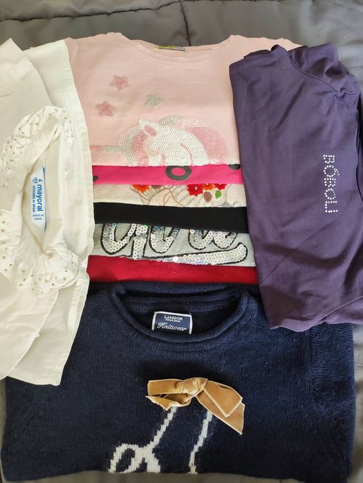 Lote de roupa menina 3/4 anos