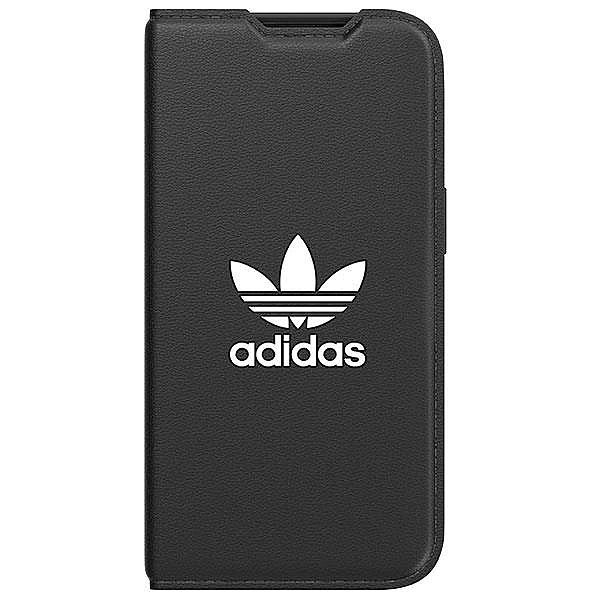 Etui Adidas Or Booklet Case Basic na iPhone 14 - czarno-białe
