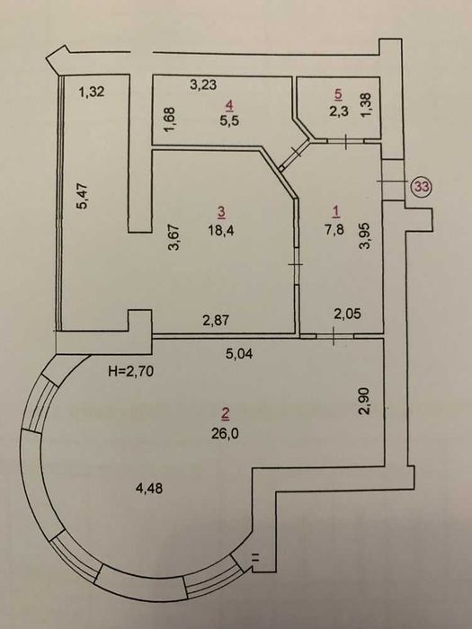 Простора 1 кімнатна квартира в хорошій новобудові!