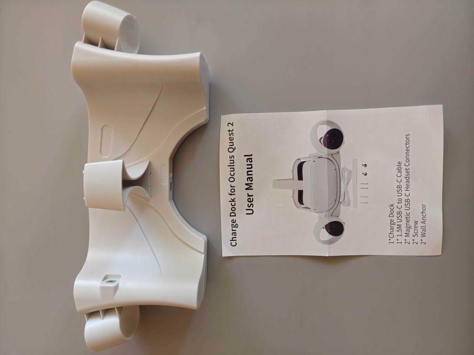 Vakdon Magnetyczna Stacja Ładująca USB do Oculus Quest 2