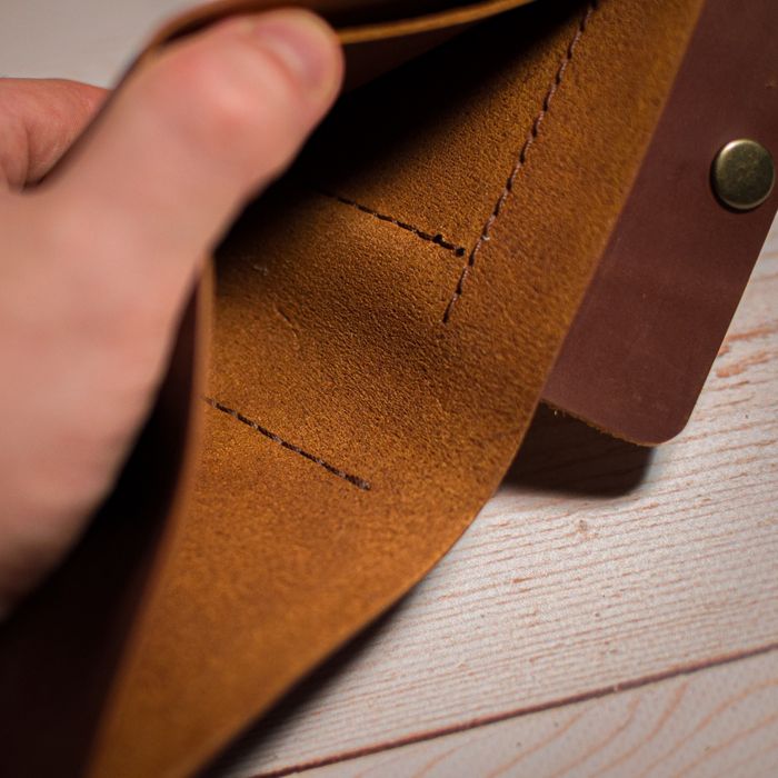 Шкіряний гаманець / Гаманець з натуральної шкіри. Ручна робота