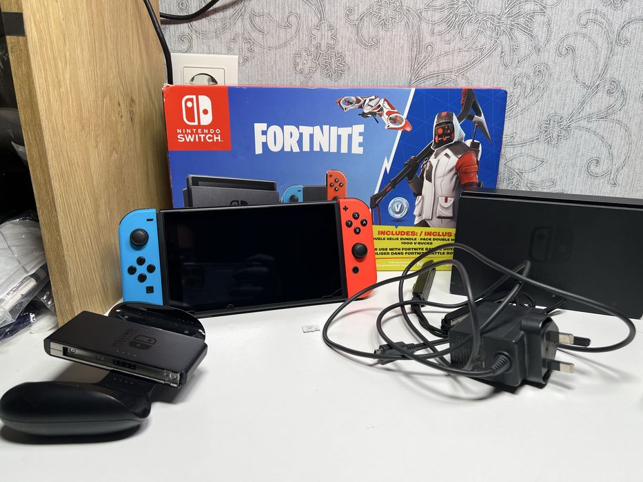 Nintendo Switch V1 игры, 64GB полный комплект